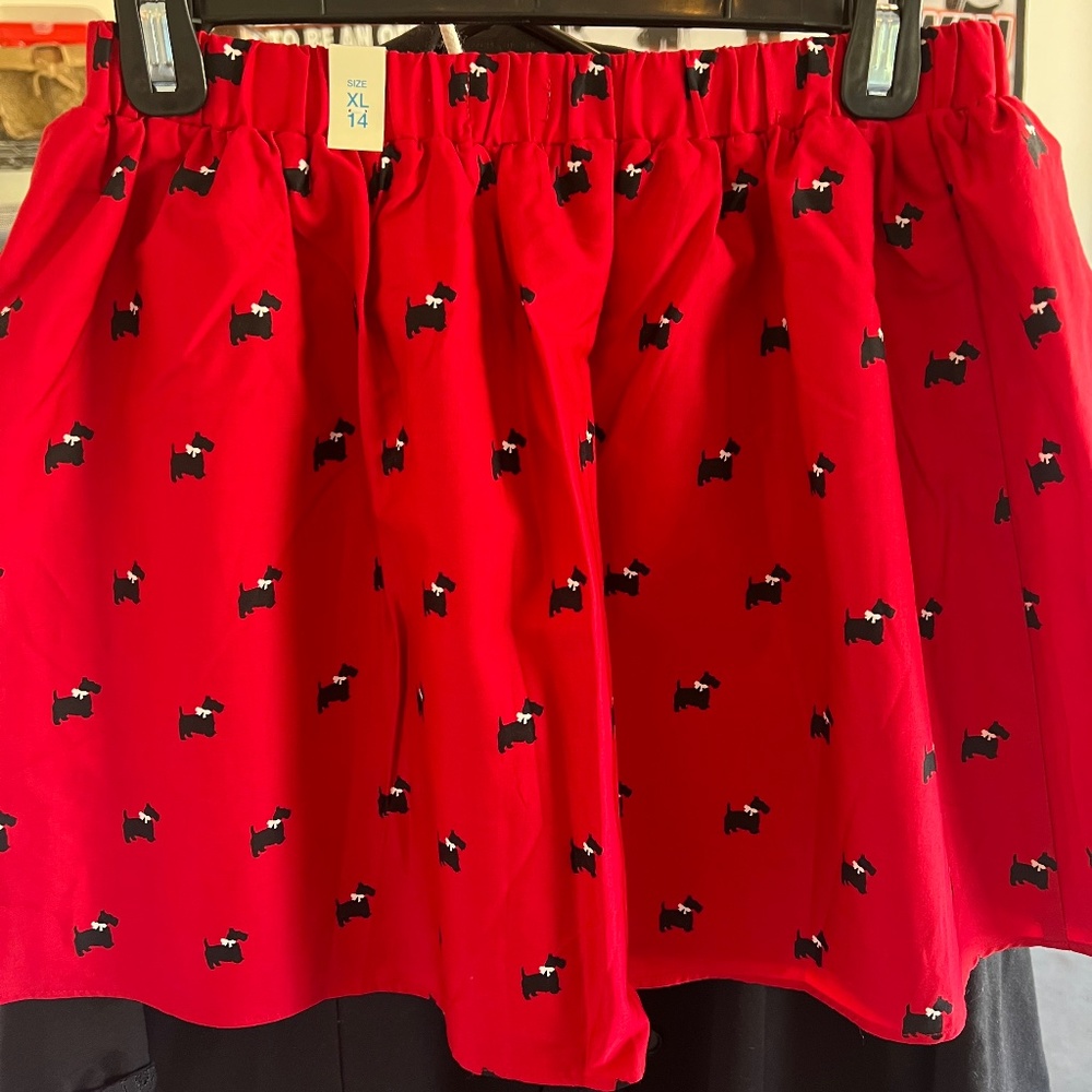 Girls  Scottie Christmas Skurt